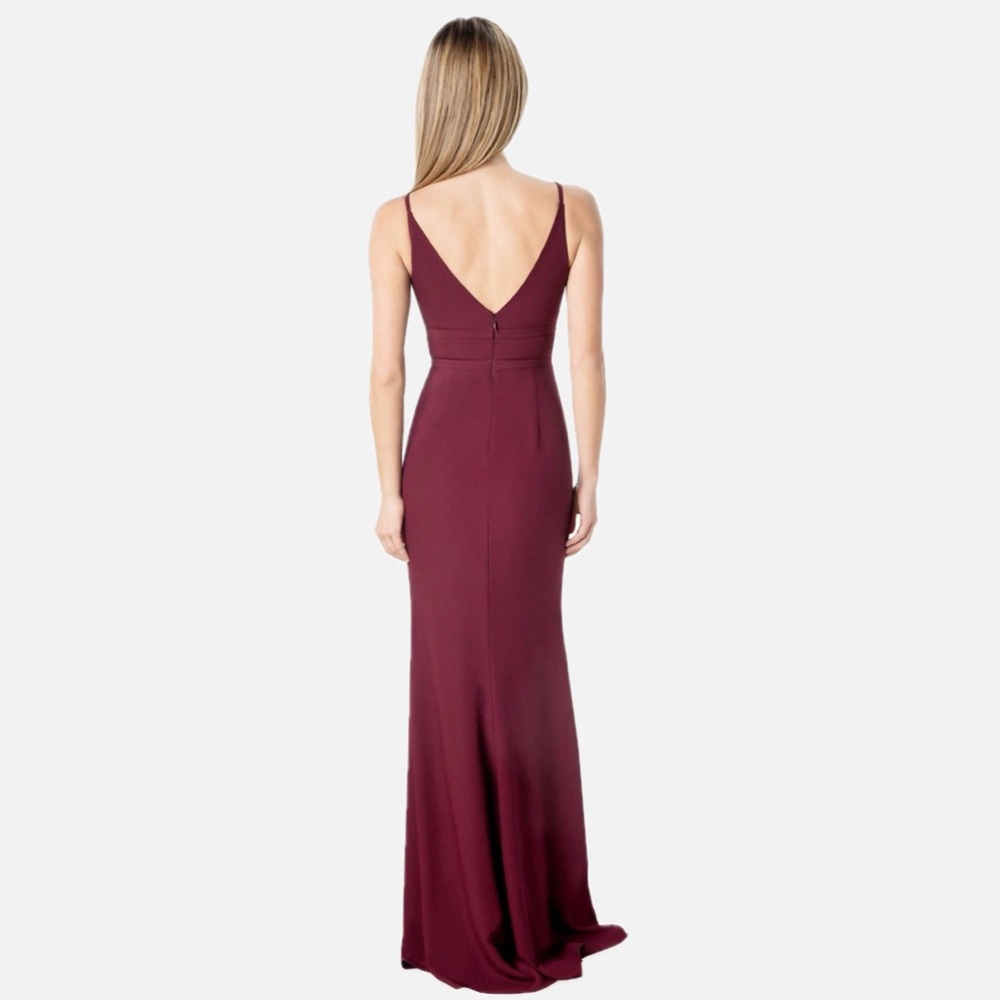 Dress The Population - Viola Gown deep wine/burgundy color - Picture 2 of 8